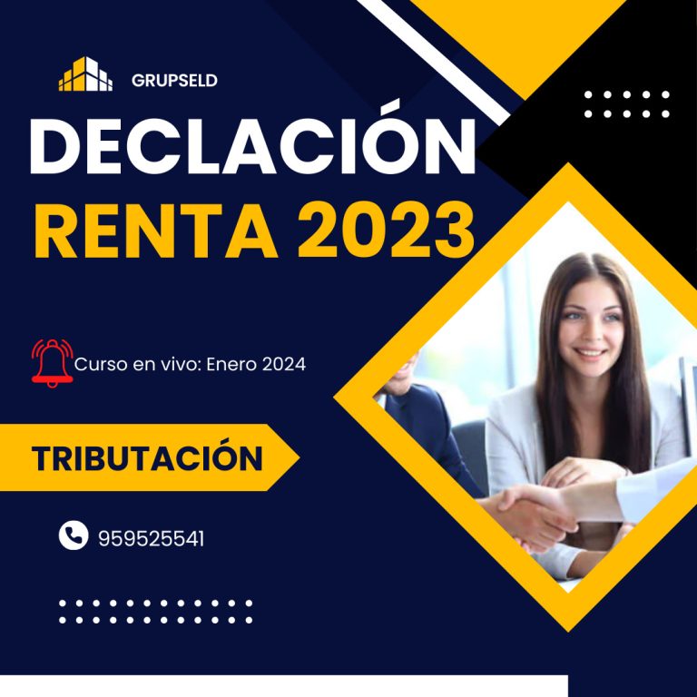Elaboración y declaración del impuesto a la renta anual 2023