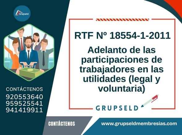 Adelanto de las participaciones de trabajadores en las utilidades (legal y voluntaria)