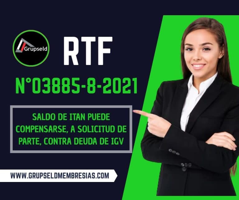 ITAN puede compensarse a solicitud de parte